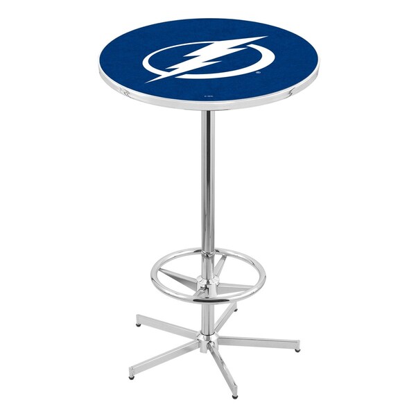 42" Chrome Tampa Bay Lightning Pub Table